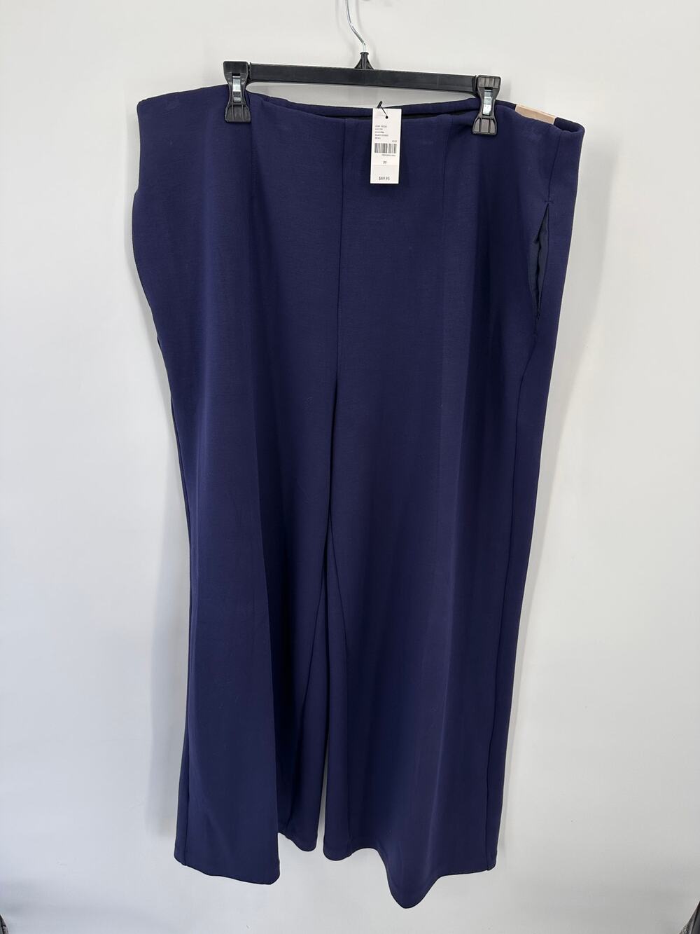 LANE BRYANT NWT Navy High Rise Wide Leg Elastic Waist Pants // 20